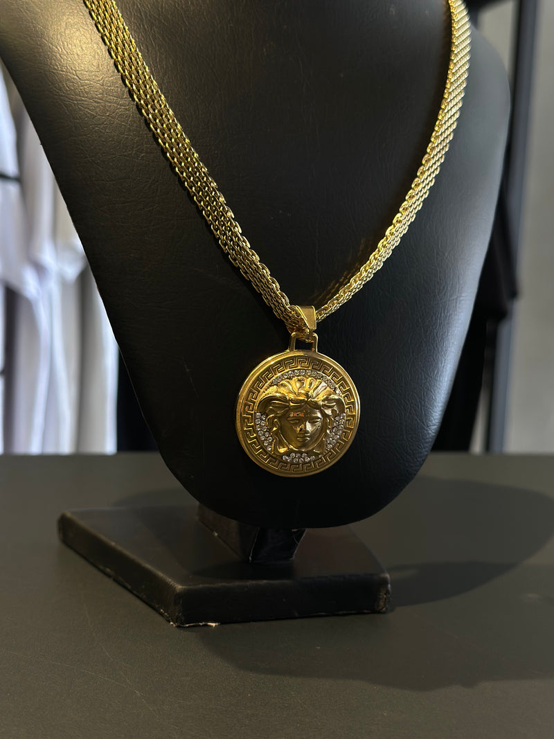 Conjunto : Cordão + Pulseira + Pingente